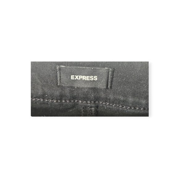 🛍️ Express Mid-Rise Skinny Jeans - Women's 4R - Black Stretch Denim - Picture 8 of 10